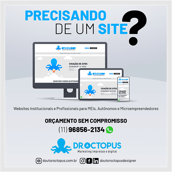 Criação de sites na zona leste