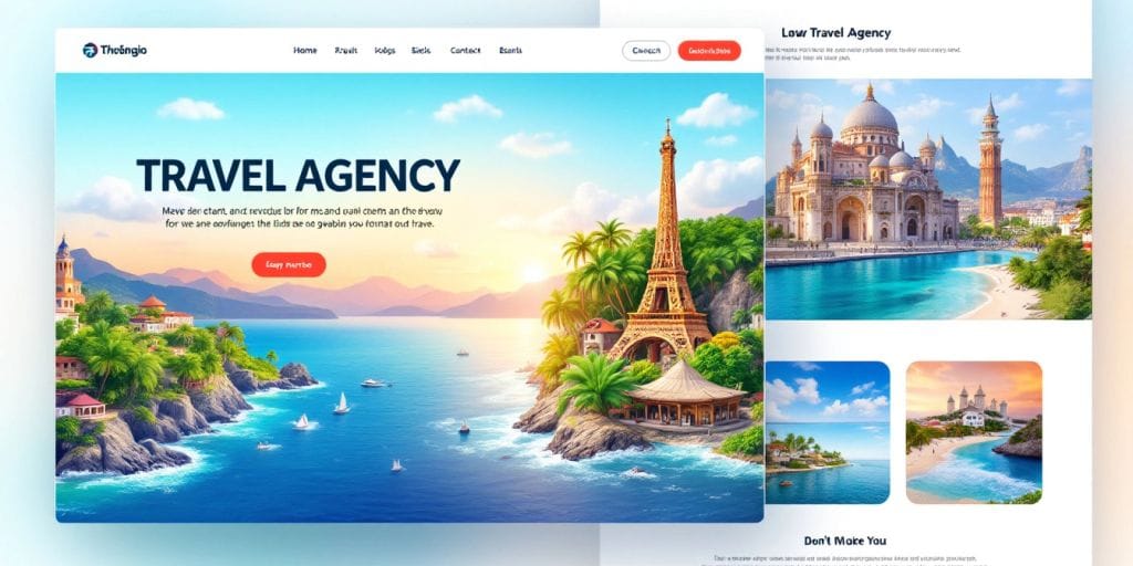 Criação de site de agencia de viagem. Agência de sites!
