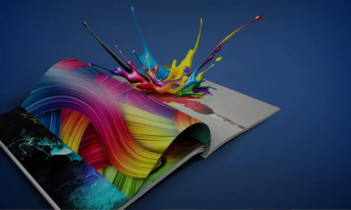 Materiais de marketing de impressão de alta qualidade