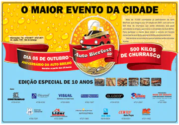 material de marketing folheto auto brilho