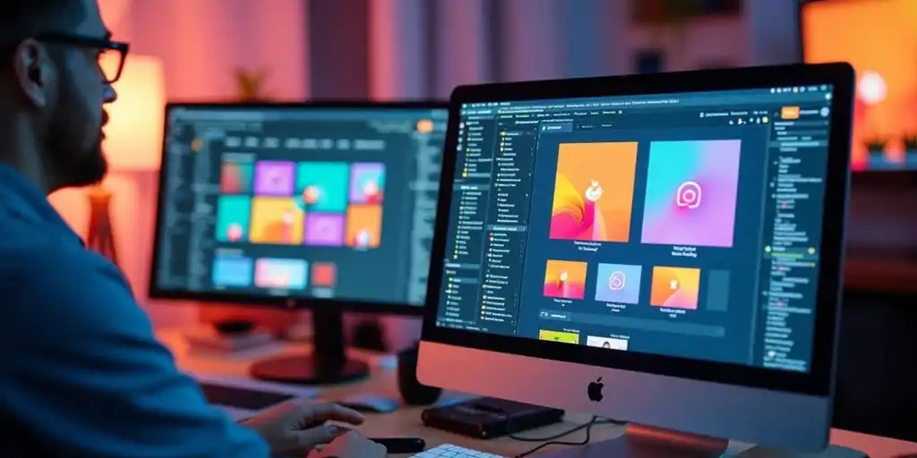 O web designer trabalha com desenvolvedores para transformar designs em páginas funcionais, criando experiências completas para os usuários.