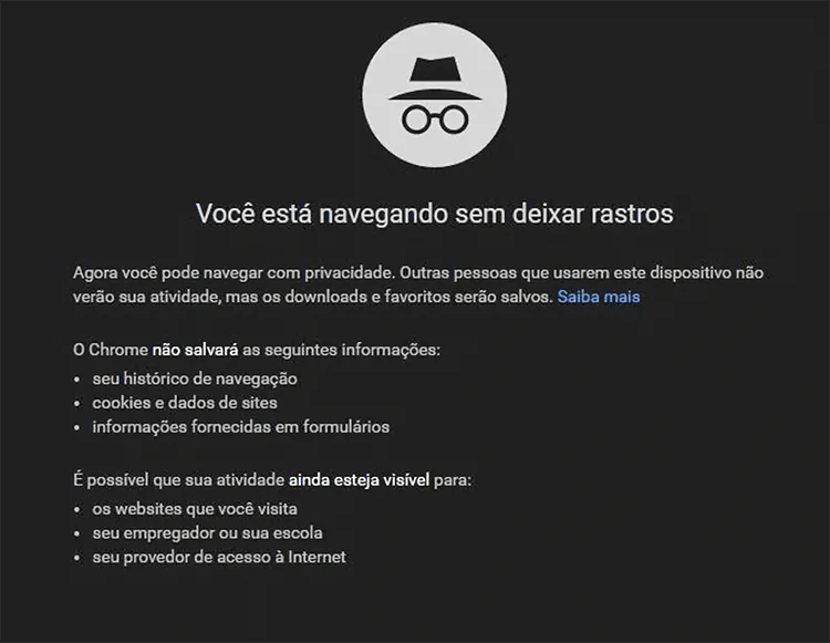 Navegação Anônima