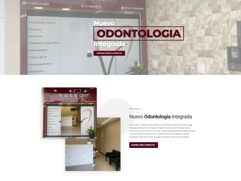 Criação de site para odontologia e otimização SEO