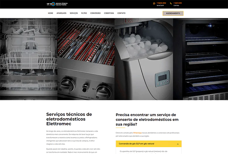 Otimização SEO para site de assistência técnica