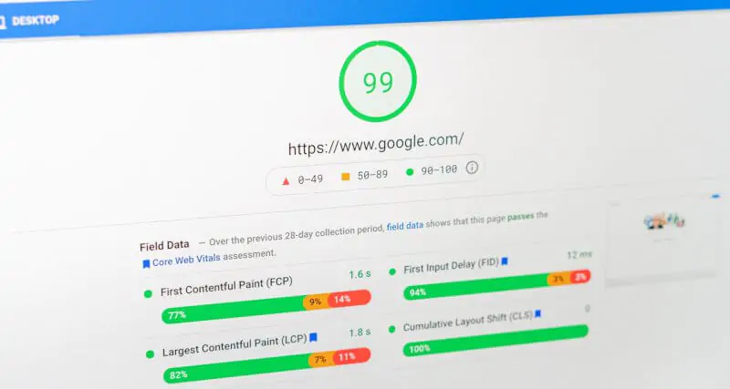 Métricas dos Web Vitals