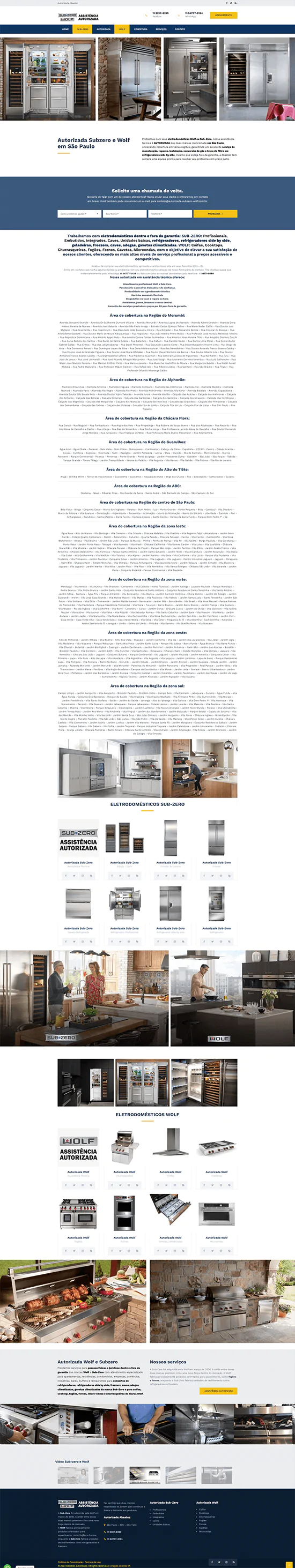 Criação de site para autorizadas