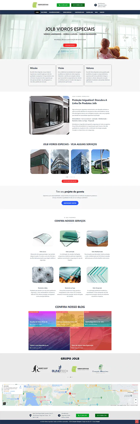 Criação de Site Vidraceiro Responsivo