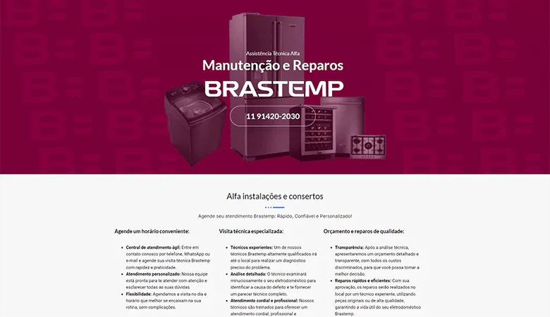 Criação e otimização de sites para empresas Alfa