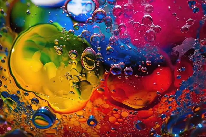 SEO para imagens - Fundo de textura colorida abstrata líquida.