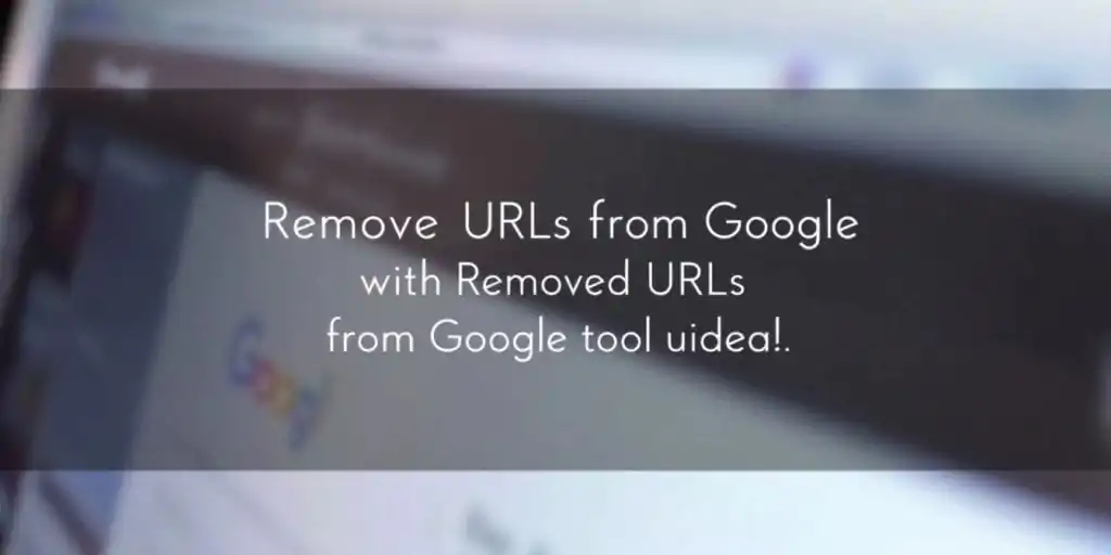 Como fazer para remover uma url do google