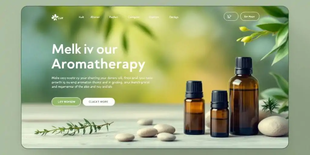 Criação de sites de aromaterapia. Agência de criar sites!