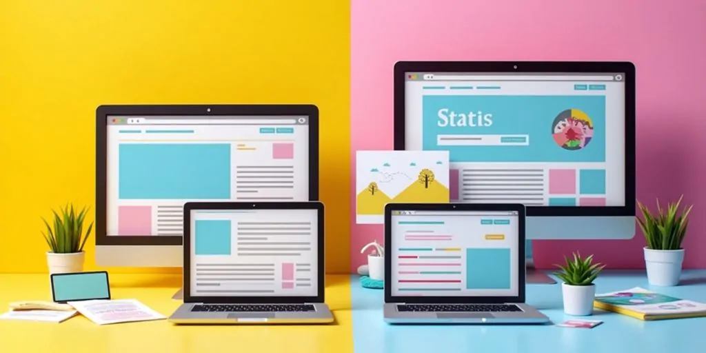 Escolha conforme a necessidade: Sites estáticos são ideais para projetos simples; sites dinâmicos, para atualizações frequentes e personalização.