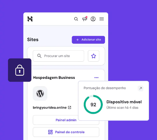 Hospedagem de Sites - 99,9% de uptime garante que seu site esteja sempre online