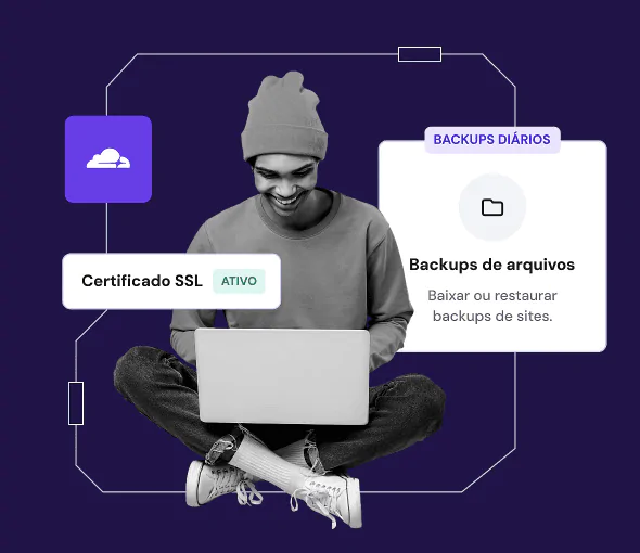 Hospedagem de Sites - Firewall, SSL e backups automáticos para proteger seu site