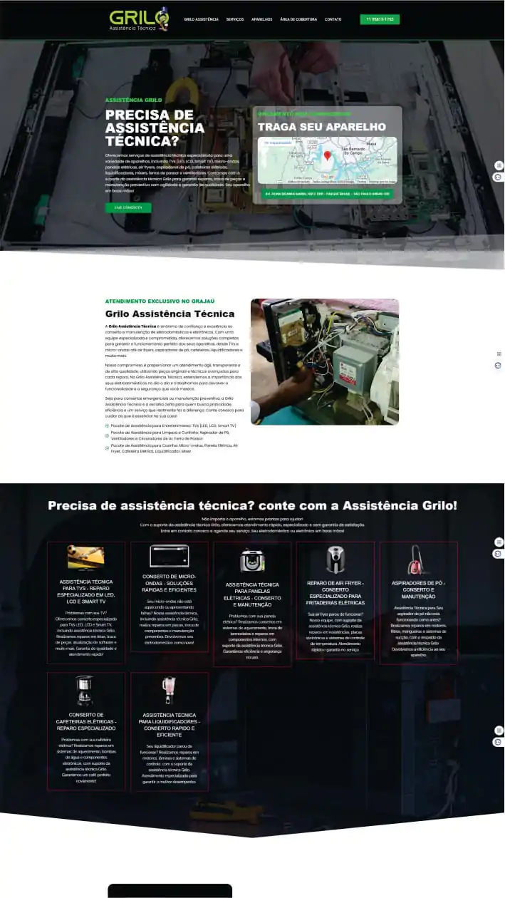 grilo assistência técnica