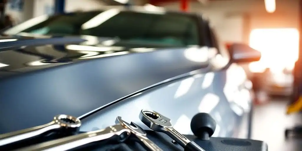 Tela de computador exibindo dashboard de SEO com métricas de tráfego orgânico, otimização de palavras-chave e desempenho no Google Meu Negócio.