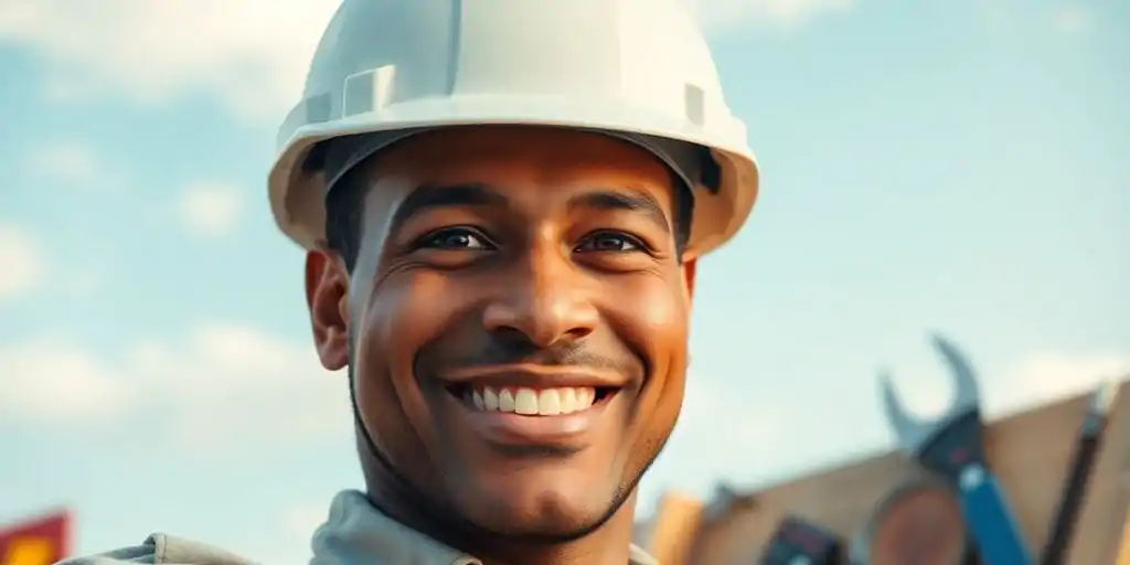 Dashboard de SEO exibindo crescimento de tráfego orgânico para site de construção, com destaque para palavras-chave locais.