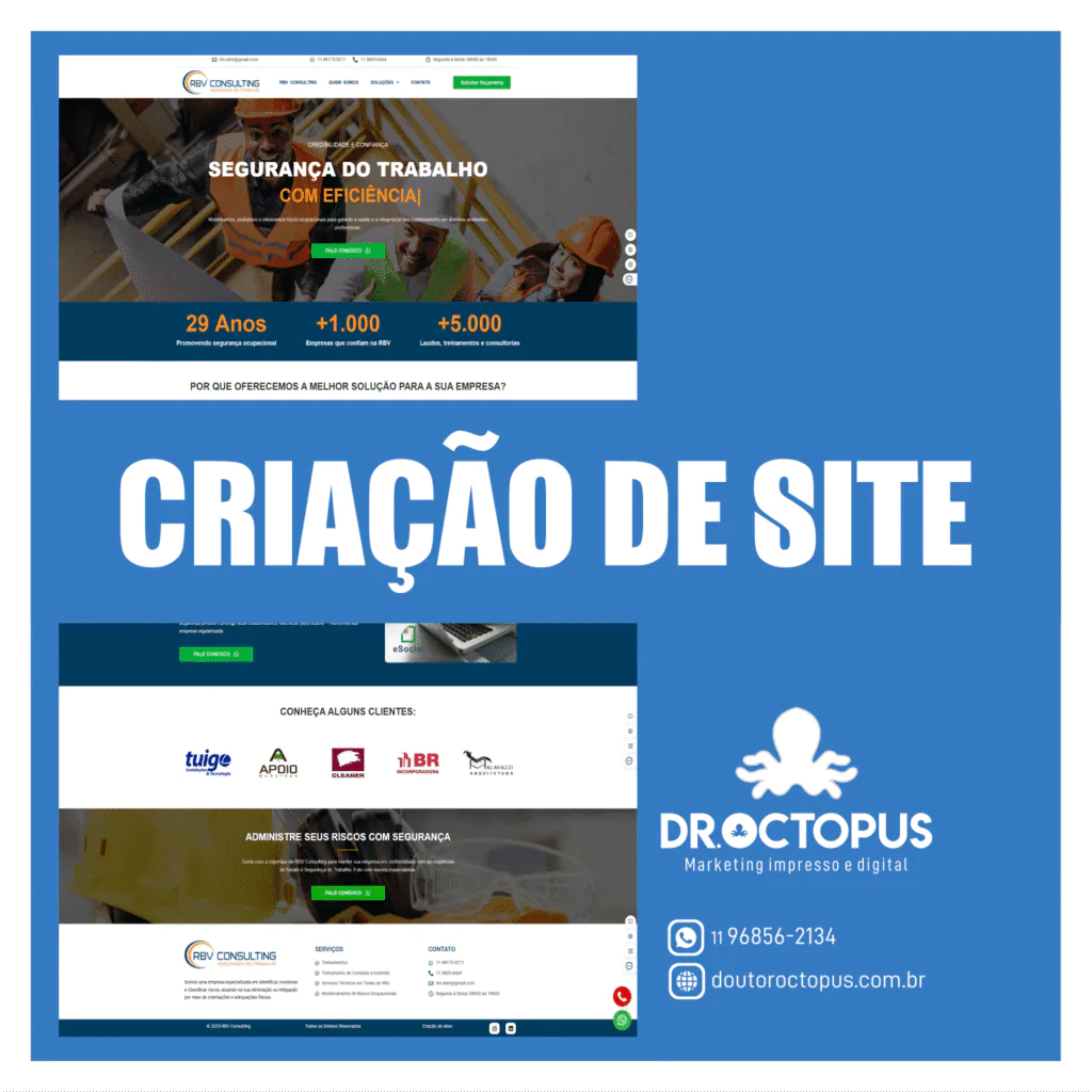 Criação de site e Otimização de site Mogi das Cruzes