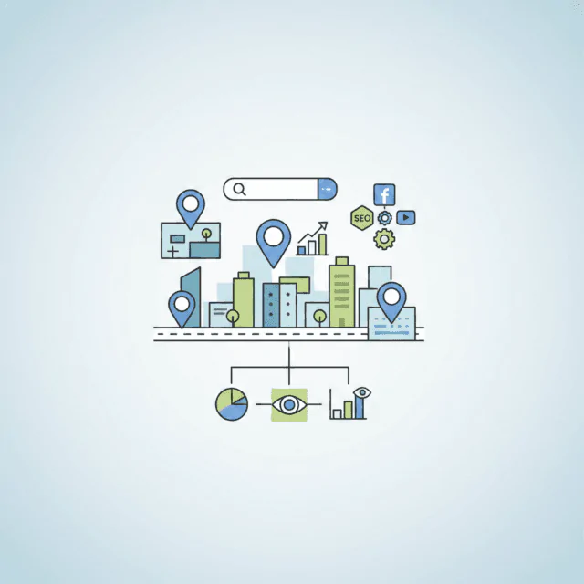 marketing local Mogi das Cruzes ilustração