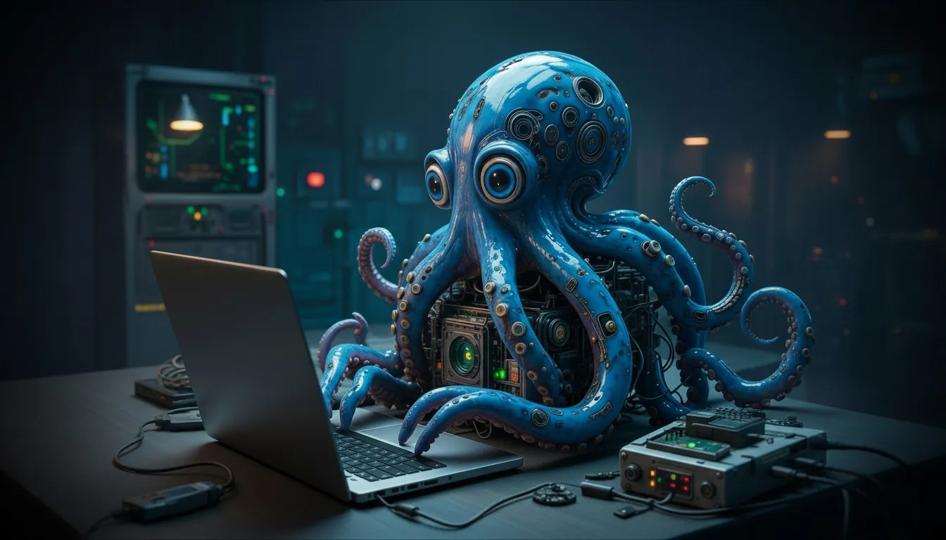 Otimização de Site em SP Mascote Octopus
